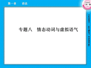 高三英语二轮复习课件1-8情态动词与虚拟语气.ppt