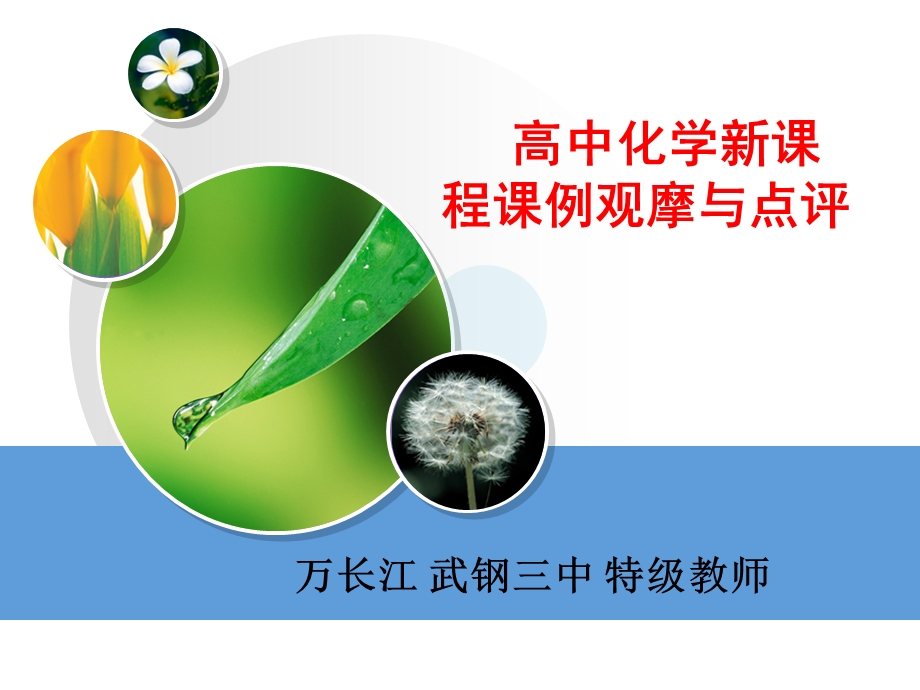 化学新课程课例观摩与点评.ppt_第1页