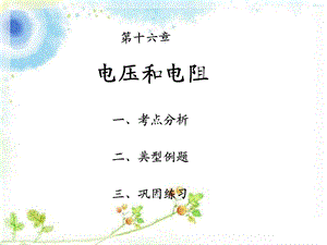 《电压和电阻复习》课件人教.ppt