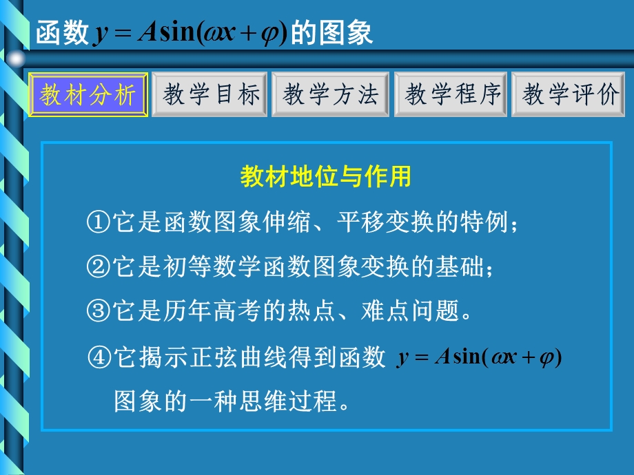 高三数学说课：函数yAsin(wxφ)的图象.ppt_第3页