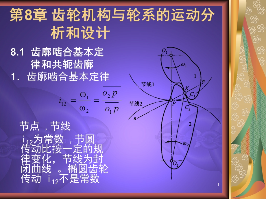 齿轮机构与轮系的运动分析和设计.ppt_第1页