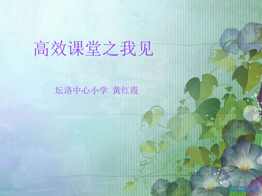 高效课堂之我见.ppt_第1页