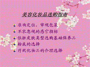 美容化妆品选购指南.ppt