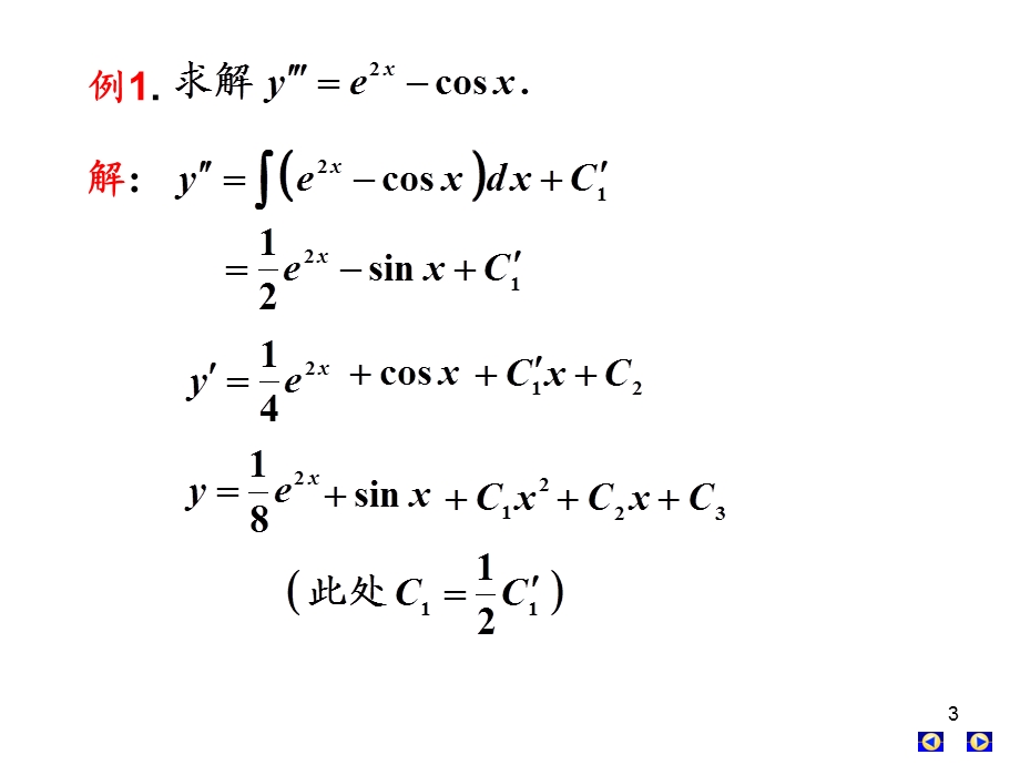 高数下册第七章第六、七节高阶微分方程.ppt_第3页