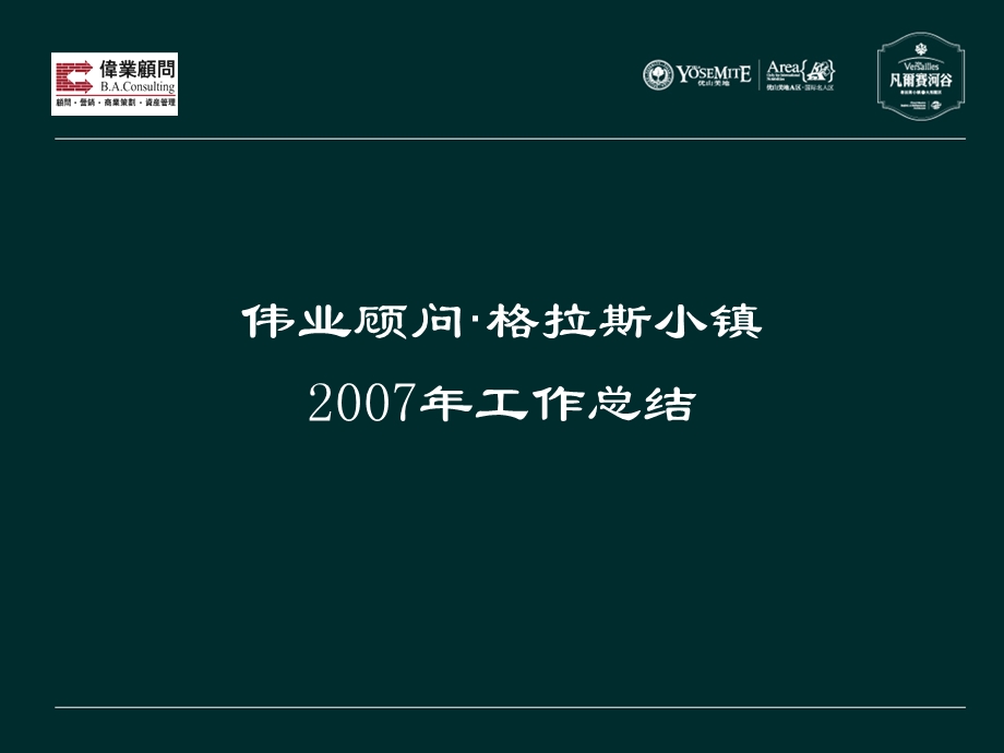 伟业顾问格拉斯项目体07年年终总结.ppt_第1页