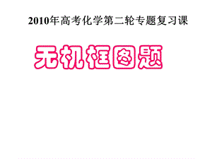 高三第二轮专题复习-无机框图推断题.ppt