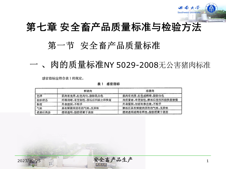 安全畜产品质量标准与检验方法.ppt_第1页