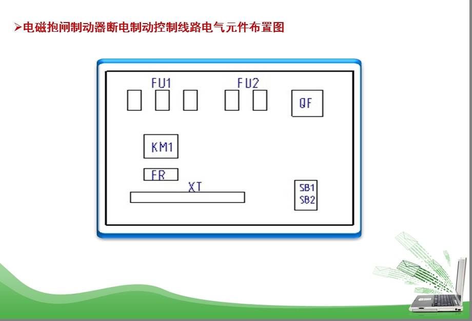 电磁抱闸制动控制线路电气元件布置及安装接线.ppt_第2页