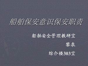 船舶保安计划的实施.ppt