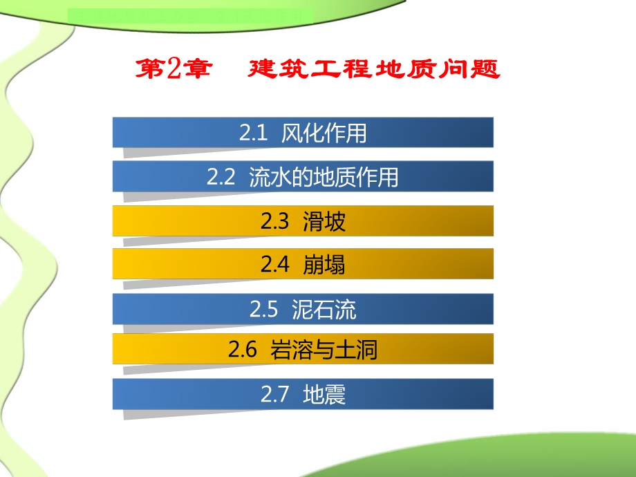 工程地质及土力学-21风化作用.ppt_第1页