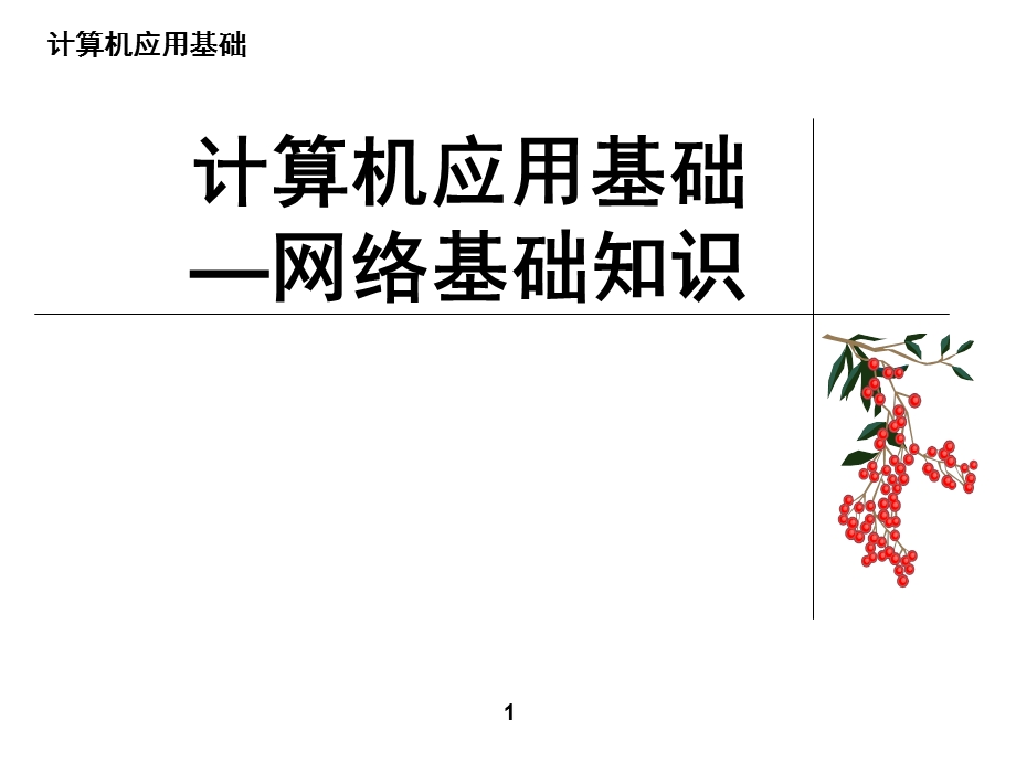 计算机应用基础-网络基础知识.ppt_第1页