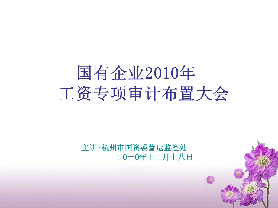 国有企业200年工资专项审计布置大会.ppt_第1页