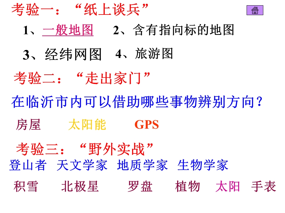 高一地理辨别地理方向单元活动.ppt_第3页