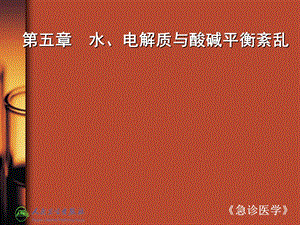 电解质紊乱-急诊科.ppt