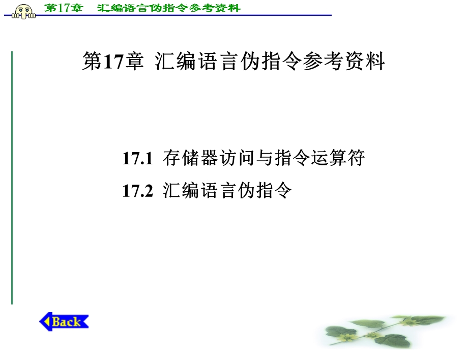 汇编语言伪指令参考.ppt_第1页