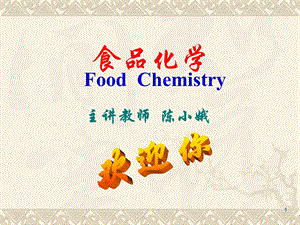 食品化学FoodChemistry.ppt