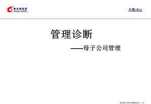 管理诊断母子公司.ppt