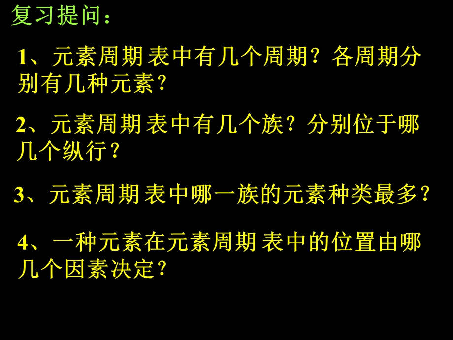 高一化学必修2第一章第一节元素周期表课时.ppt_第3页