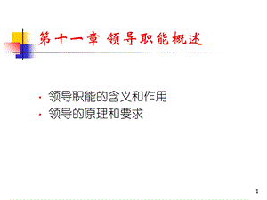 领导职能概述.ppt