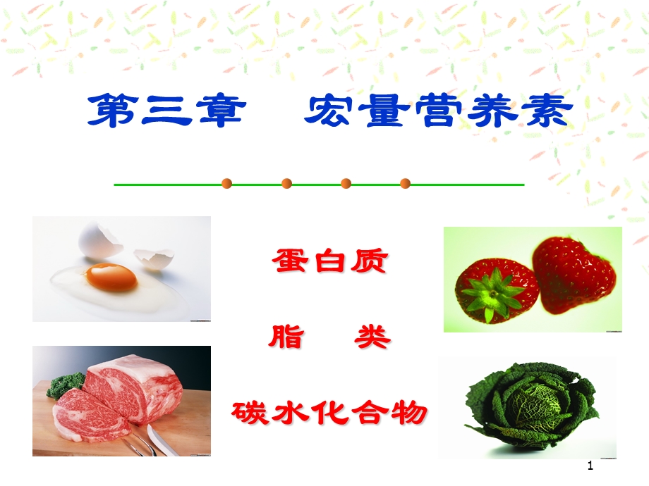 食品营养学第3章宏量营养素.ppt_第1页