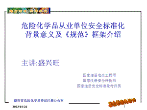 标准化体系背景与框架.ppt