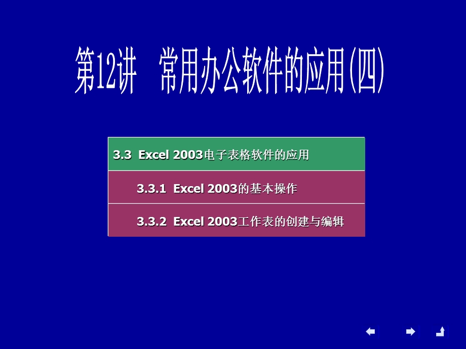 电子表格软件的应用.ppt_第1页