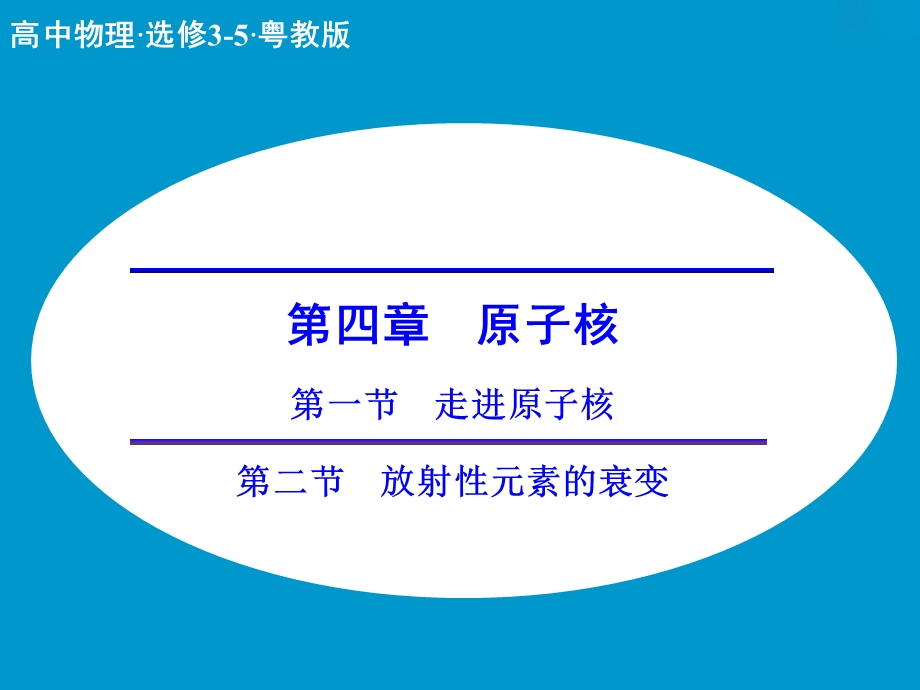 走进原子核放射性元素的衰变.ppt_第1页