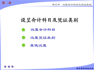 设置会计科目及凭证类别.ppt