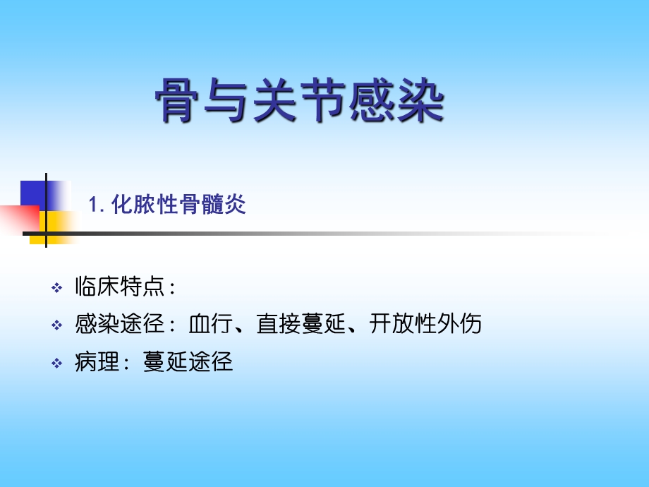 骨关节感染、结核、肿瘤PPT课件.ppt_第1页