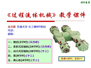 过程流体机械教学教学课件.ppt