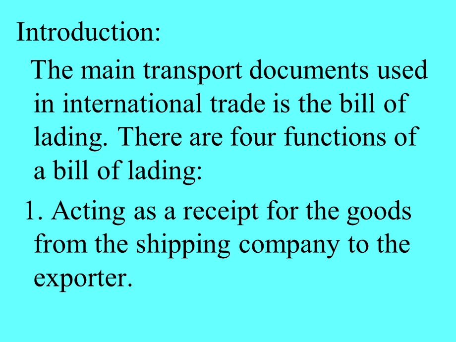 金融商务英语讲义-TransportDocuments.ppt_第2页