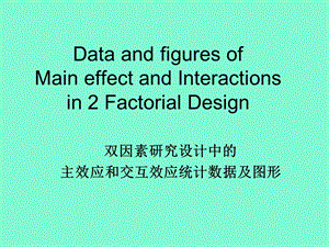 方差分析中主效应和交互效应的图形.ppt