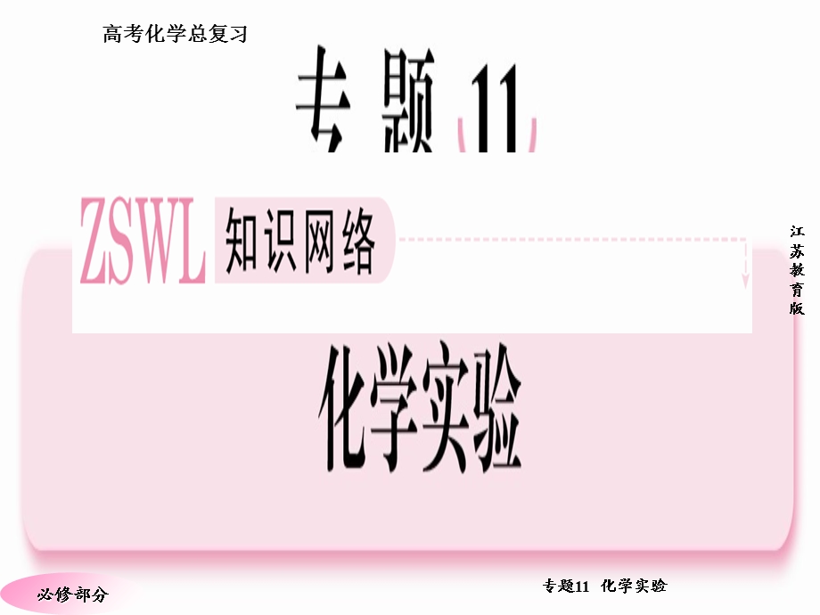 高三化学(苏教版)总复习专题11专题概括整合.ppt_第2页