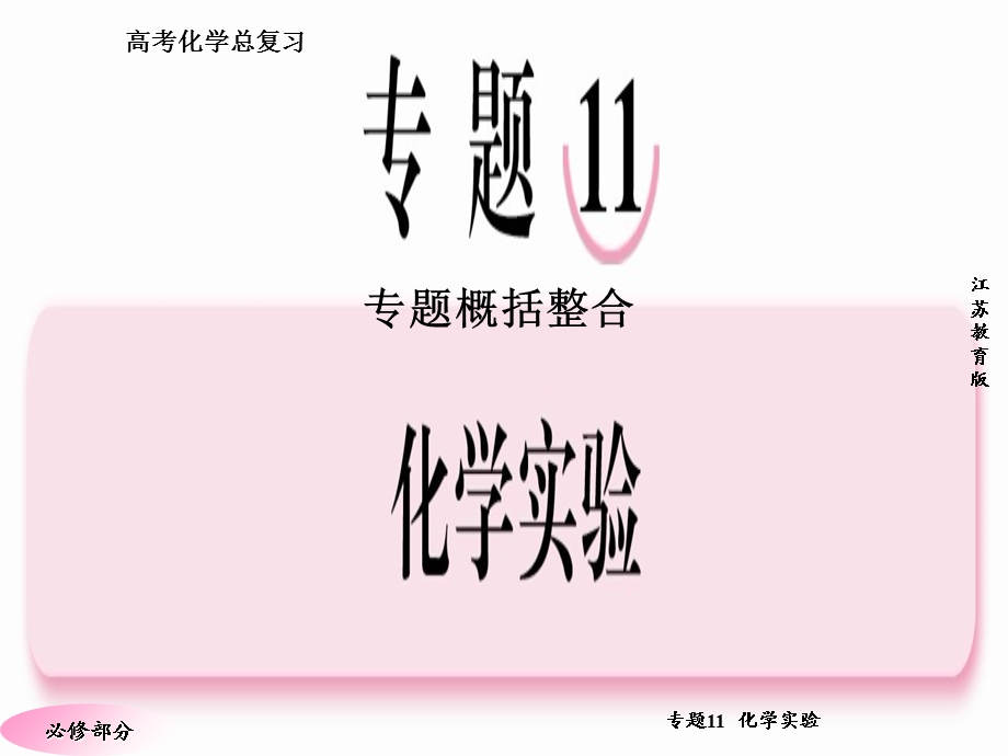 高三化学(苏教版)总复习专题11专题概括整合.ppt_第3页