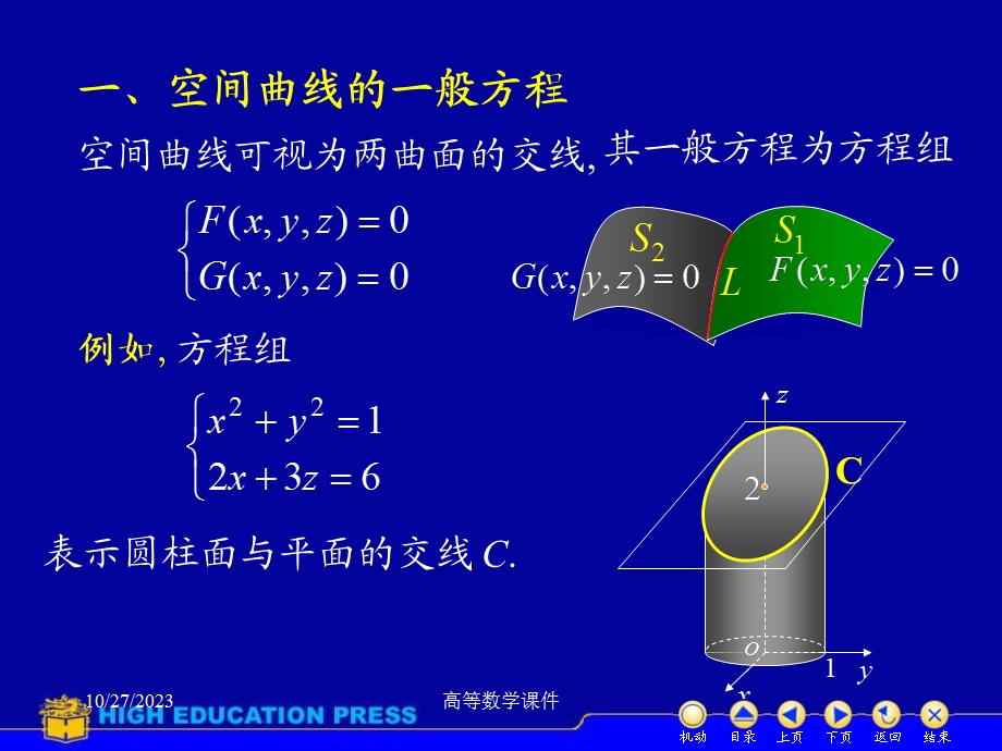 高等数学课件D852空间曲线.ppt_第2页