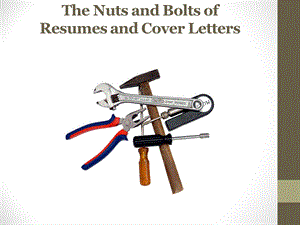 ResumeandCoverLetterWorkshopFall.ppt