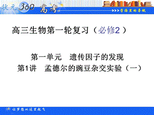 高三生物第一轮复习(必修2).ppt