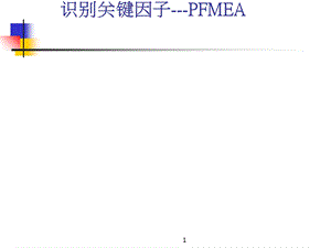 识别关键因子-PFMEA.ppt