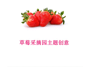 草莓采摘园项目规划.ppt