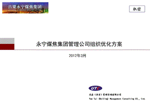 管理公司组织优化建议.ppt