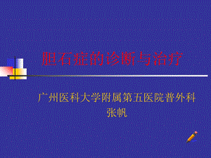 胆石症的诊断和治疗.ppt