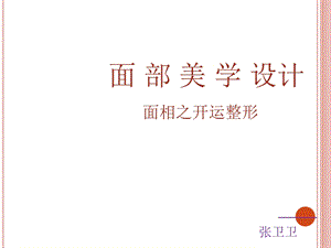 面部美学设计.ppt