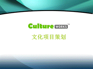 策划工场文化项目策划.ppt