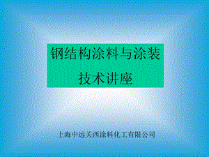 钢结构涂料与涂装技术讲座内容.ppt