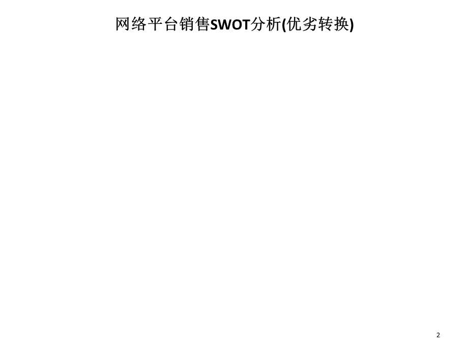 网络平台销售SWOT分析.ppt_第2页