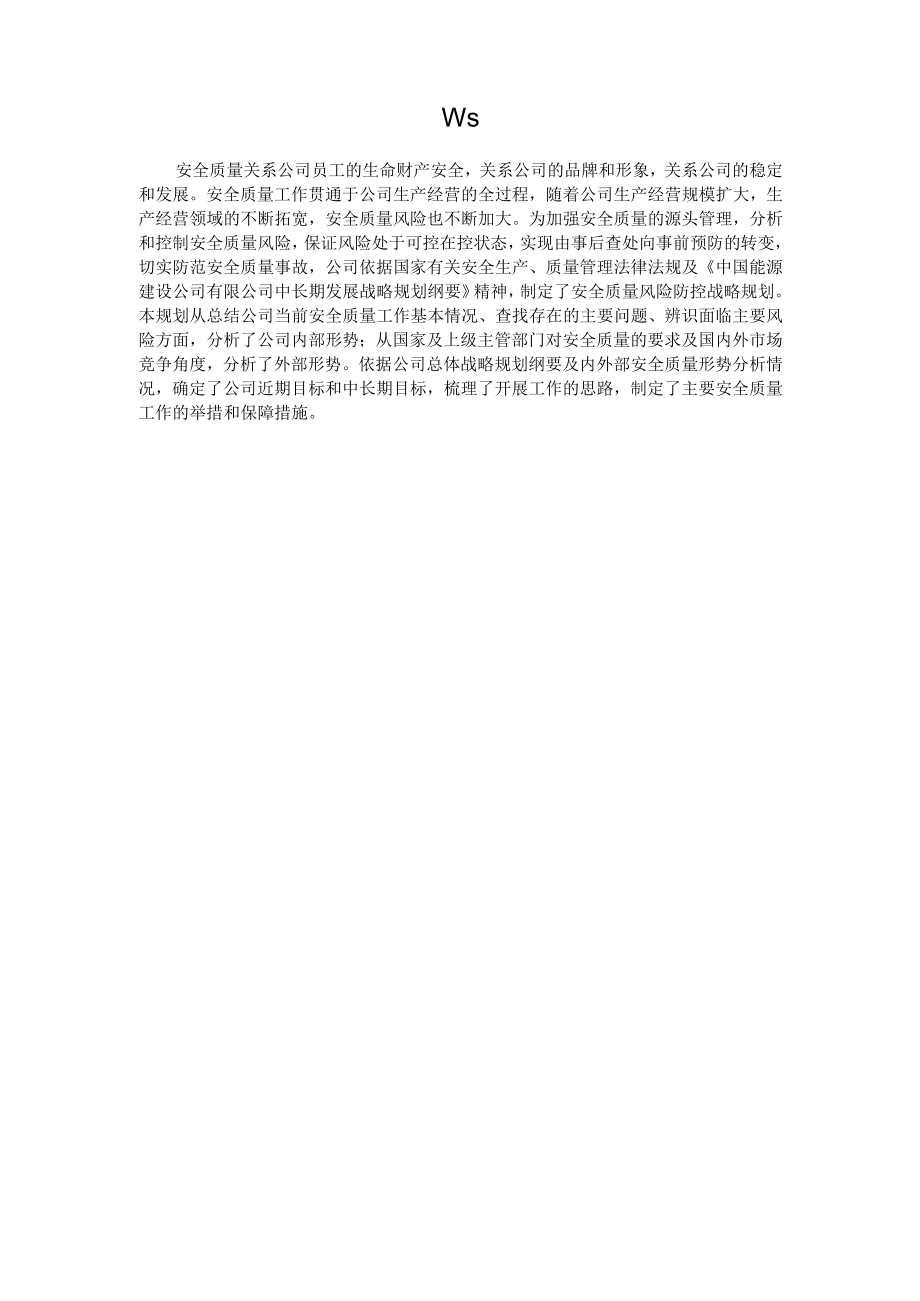 企业安全质量风险防控战略规划模板.docx_第2页