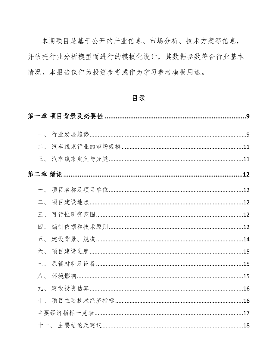 巫山汽车线束项目可行性研究报告.docx_第3页