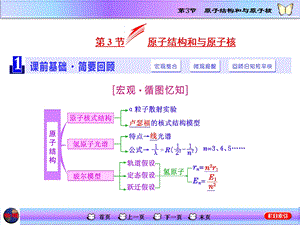 高三物理一轮复习课件-原子结构和与原子核.ppt