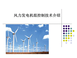 风力发电风机控制技术介绍(精品).ppt