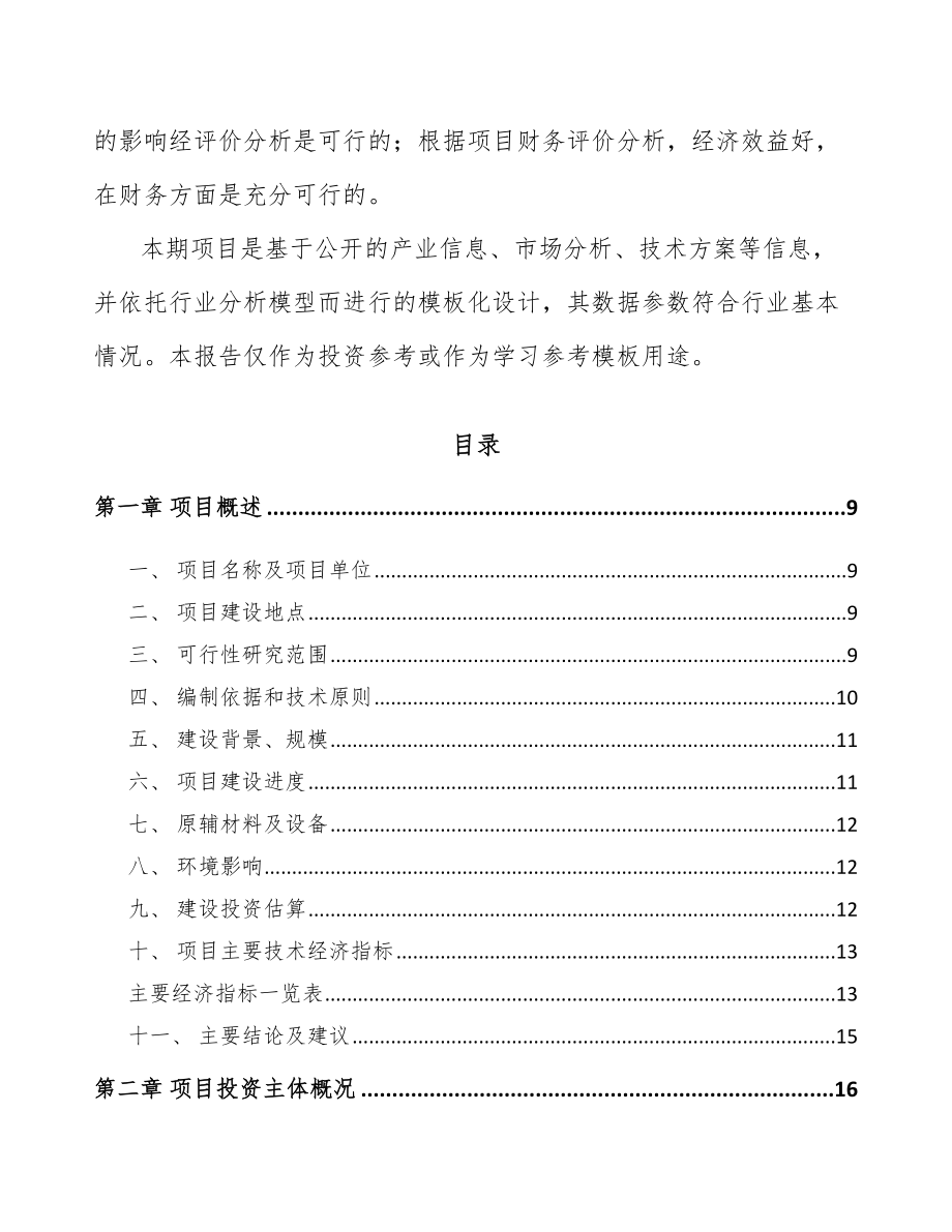 山东高分子塑料项目可行性研究报告.docx_第2页